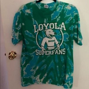 Loyola U Maryland vintage bleach dye T-shirt